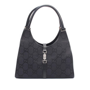 Pre-Loved Gucci GG Canvas Jackie Bardot Shoulder Bag